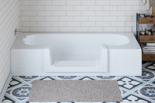 Bathtub after conversion